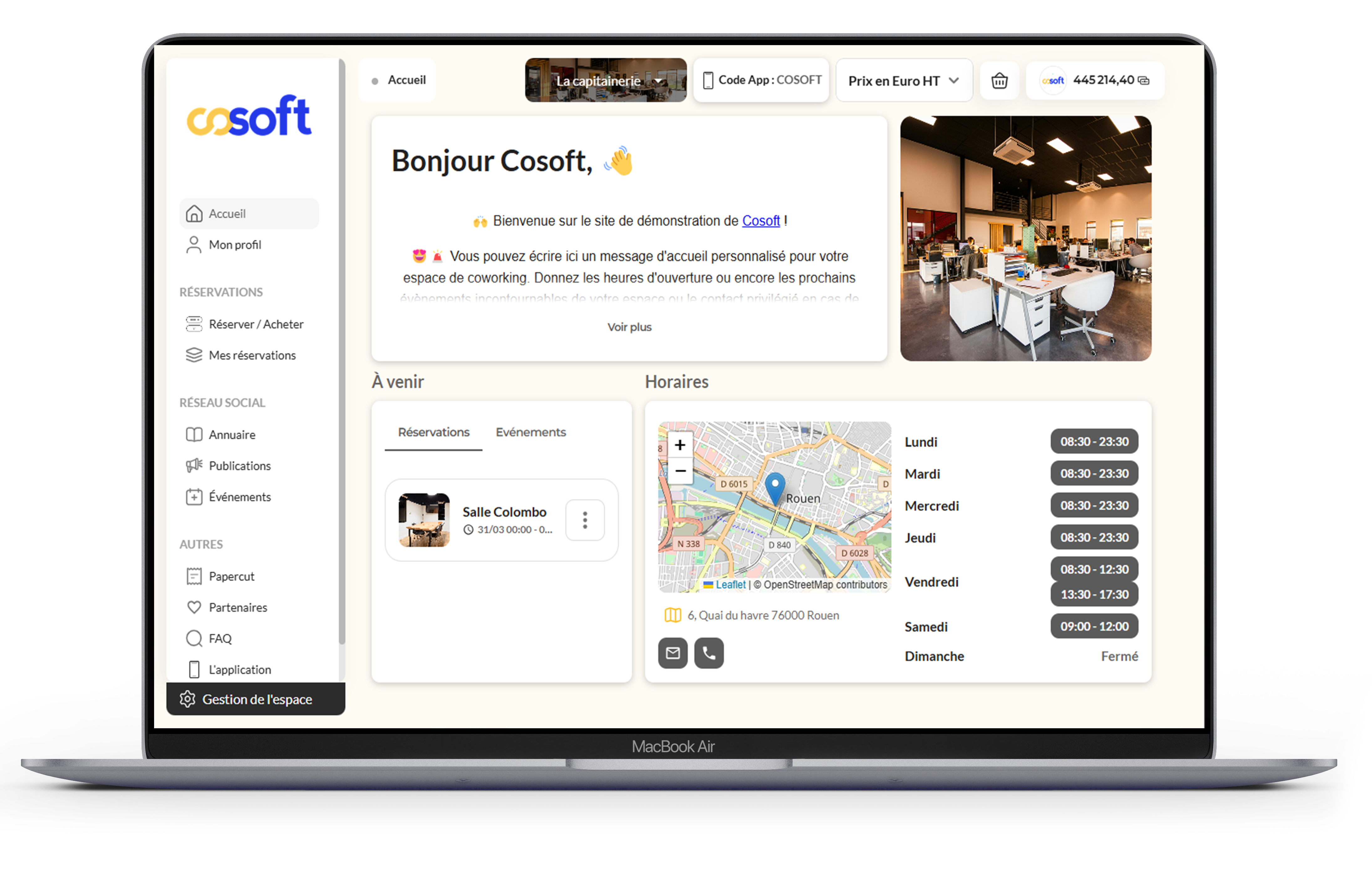 Espaces de coworking